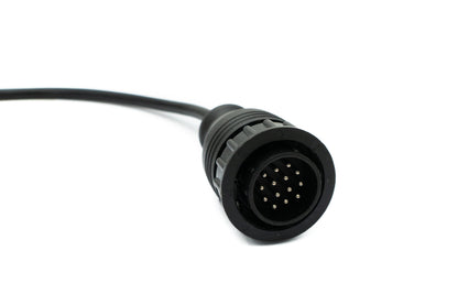 SYSTEM-S OBD Kabel 30 cm OBD 2 Buchse für Mercedes Benz 14pin Schwarz für Auto Diagnose
