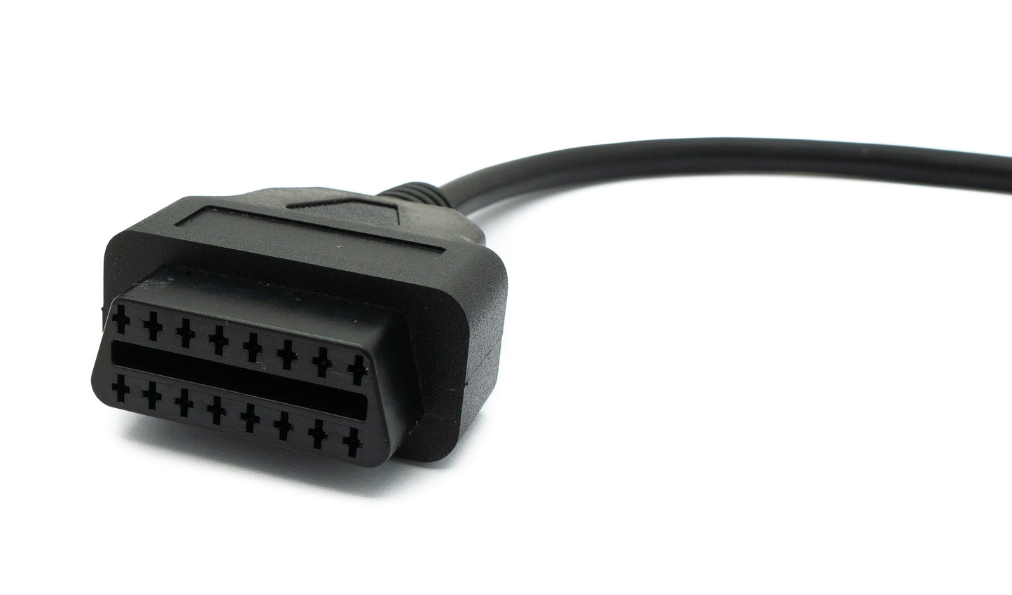 SYSTEM-S OBD Kabel 30cm OBD 2 Buchse für General Motors 12pin Schwarz für Auto Diagnose