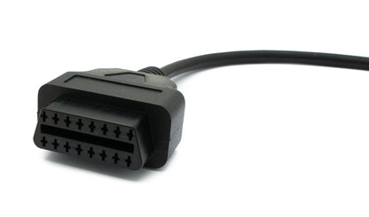 SYSTEM-S OBD Kabel 30cm OBD 2 Buchse für General Motors 12pin Schwarz für Auto Diagnose