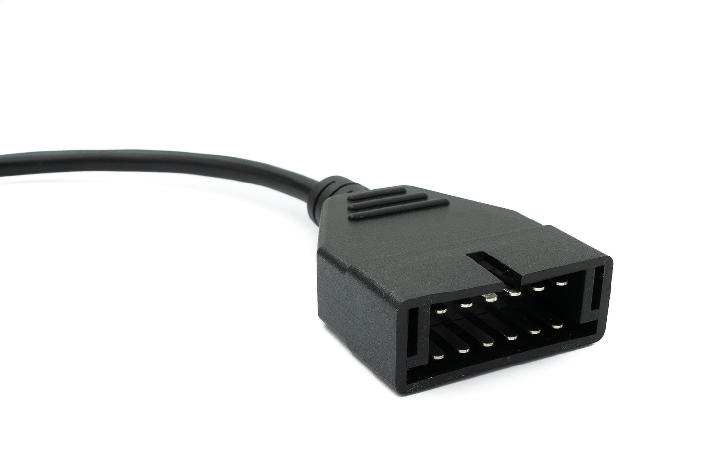 SYSTEM-S OBD Kabel 30cm OBD 2 Buchse für General Motors 12pin Schwarz für Auto Diagnose