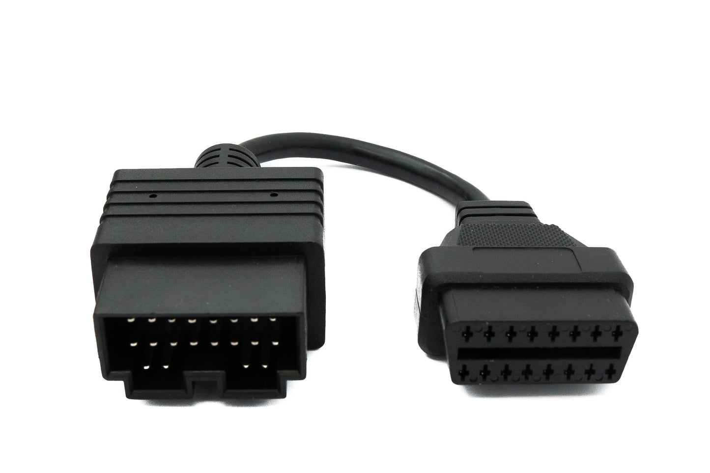 SYSTEM-S OBD cable 10 cm OBD 2 socket for Kia 20-pin in black for car diagnostics