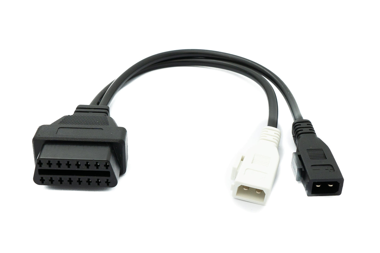 SYSTEM-S OBD Kabel 30 cm OBD 2 Buchse für Audi 2x2 in Schwarz für Auto Diagnose
