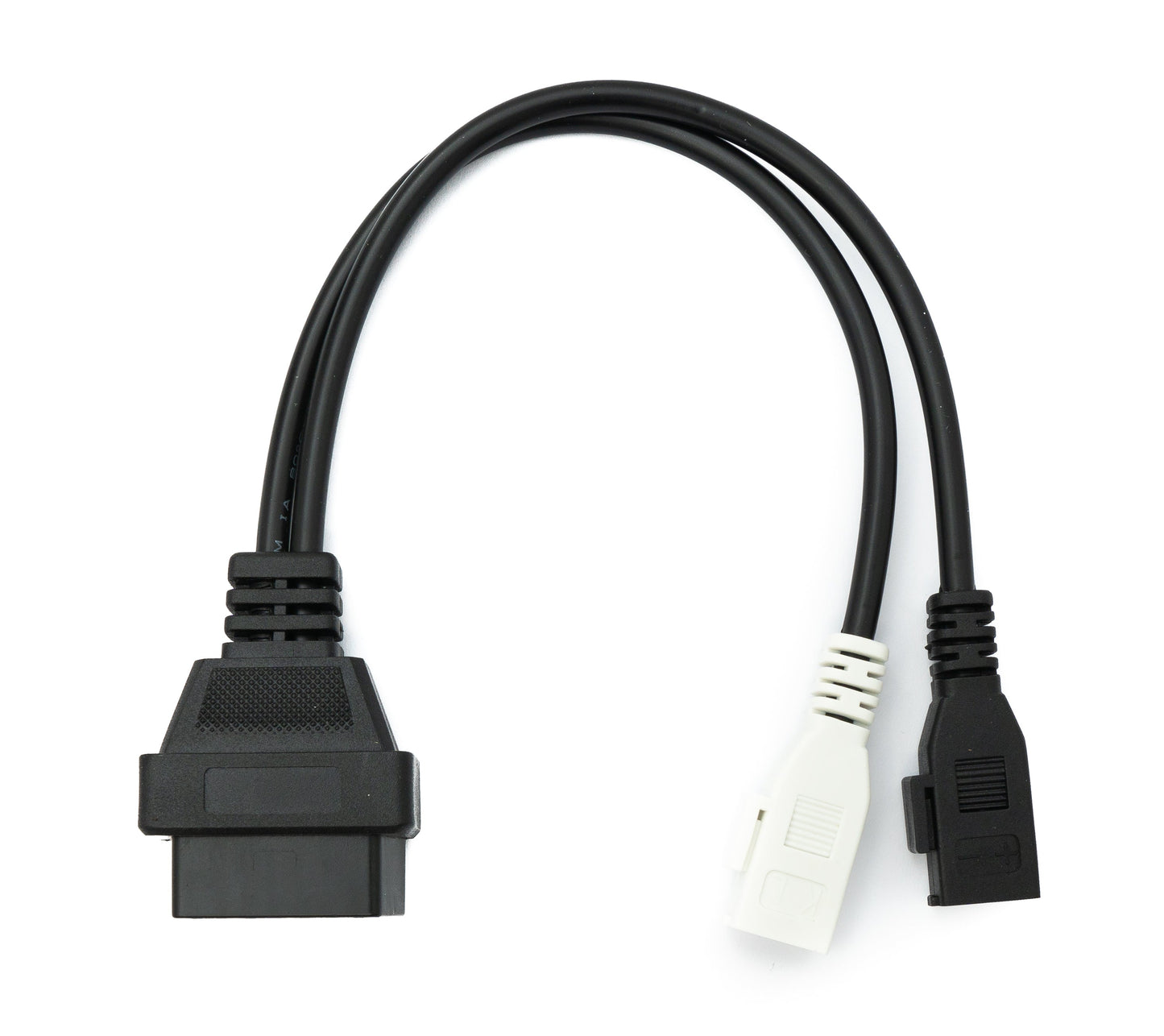 SYSTEM-S OBD Kabel 30 cm OBD 2 Buchse für Audi 2x2 in Schwarz für Auto Diagnose