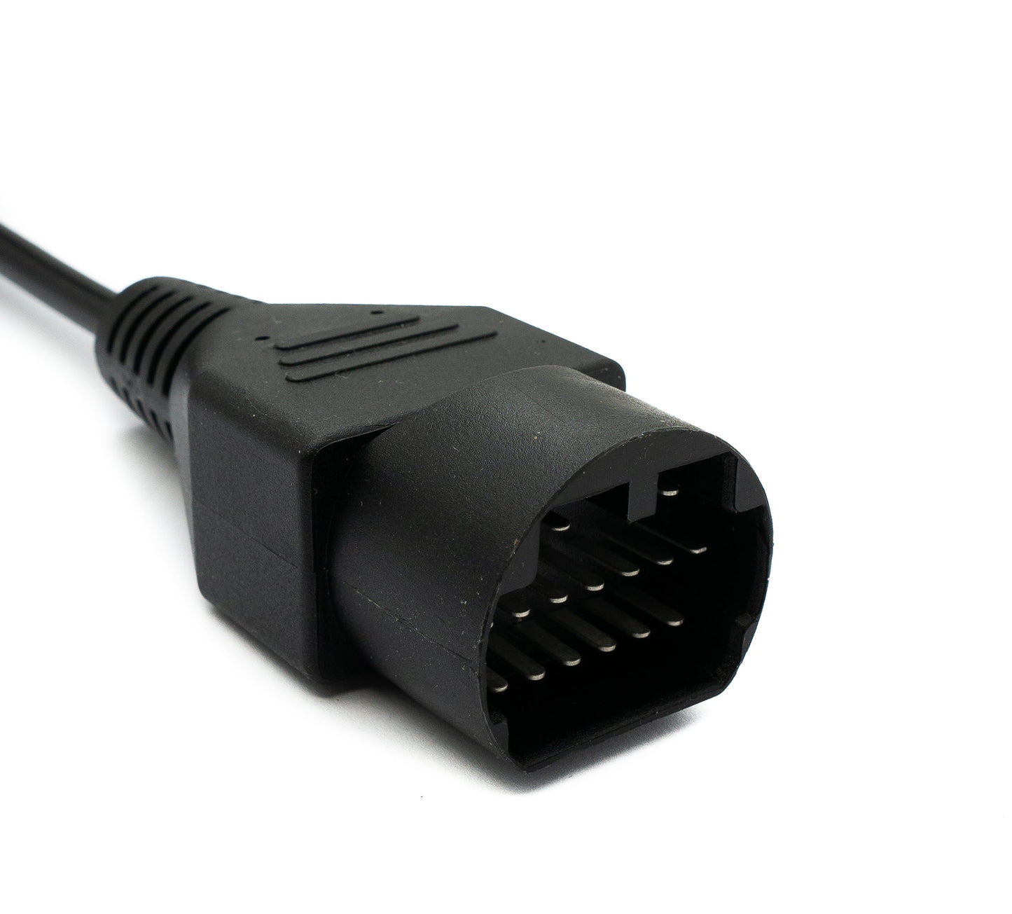 SYSTEM-S OBD Kabel 10 cm OBD 2 Buchse für Mazda 17pin in Schwarz für Auto Diagnose
