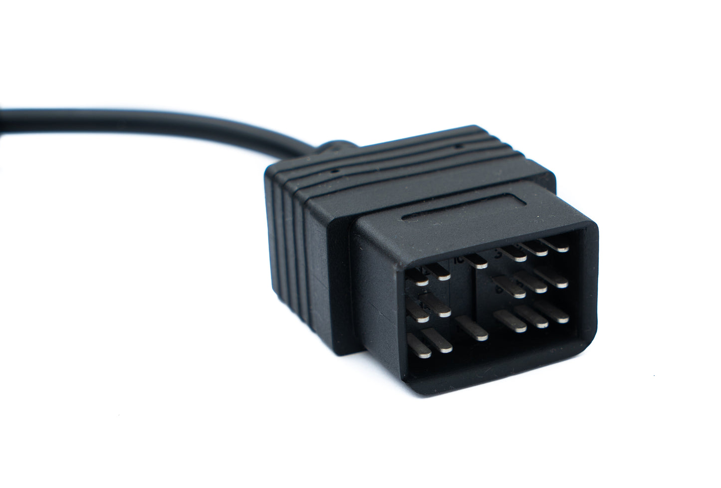SYSTEM-S OBD Kabel 10 cm OBD 2 Buchse für Toyota 17pin in Schwarz für Auto Diagnose