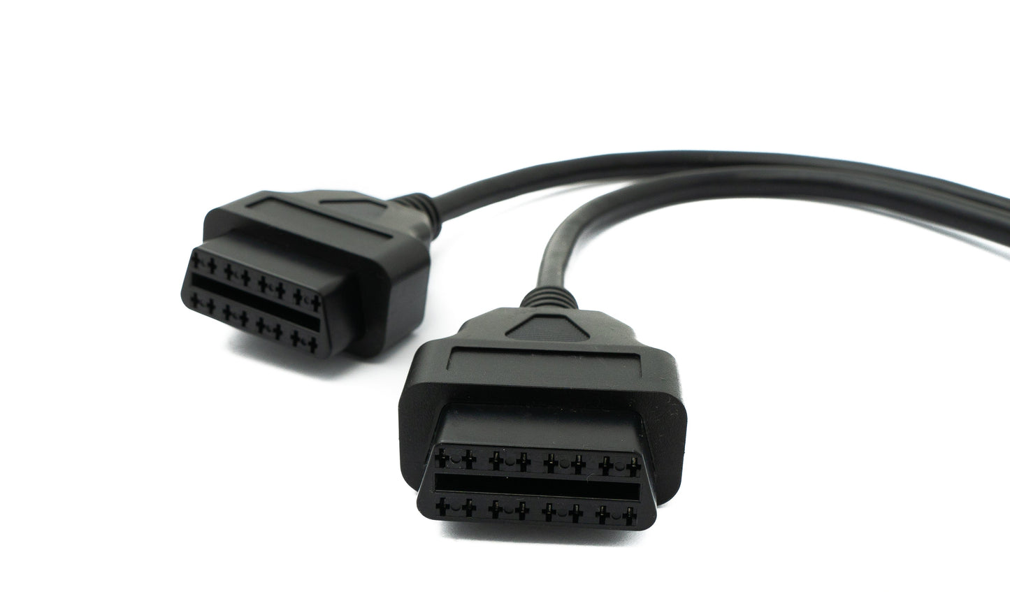 SYSTEM-S OBD Y Kabel 20cm OBD 2 16pin J1962M Stecker zu 2x J1962F Buchse Auto Diagnose