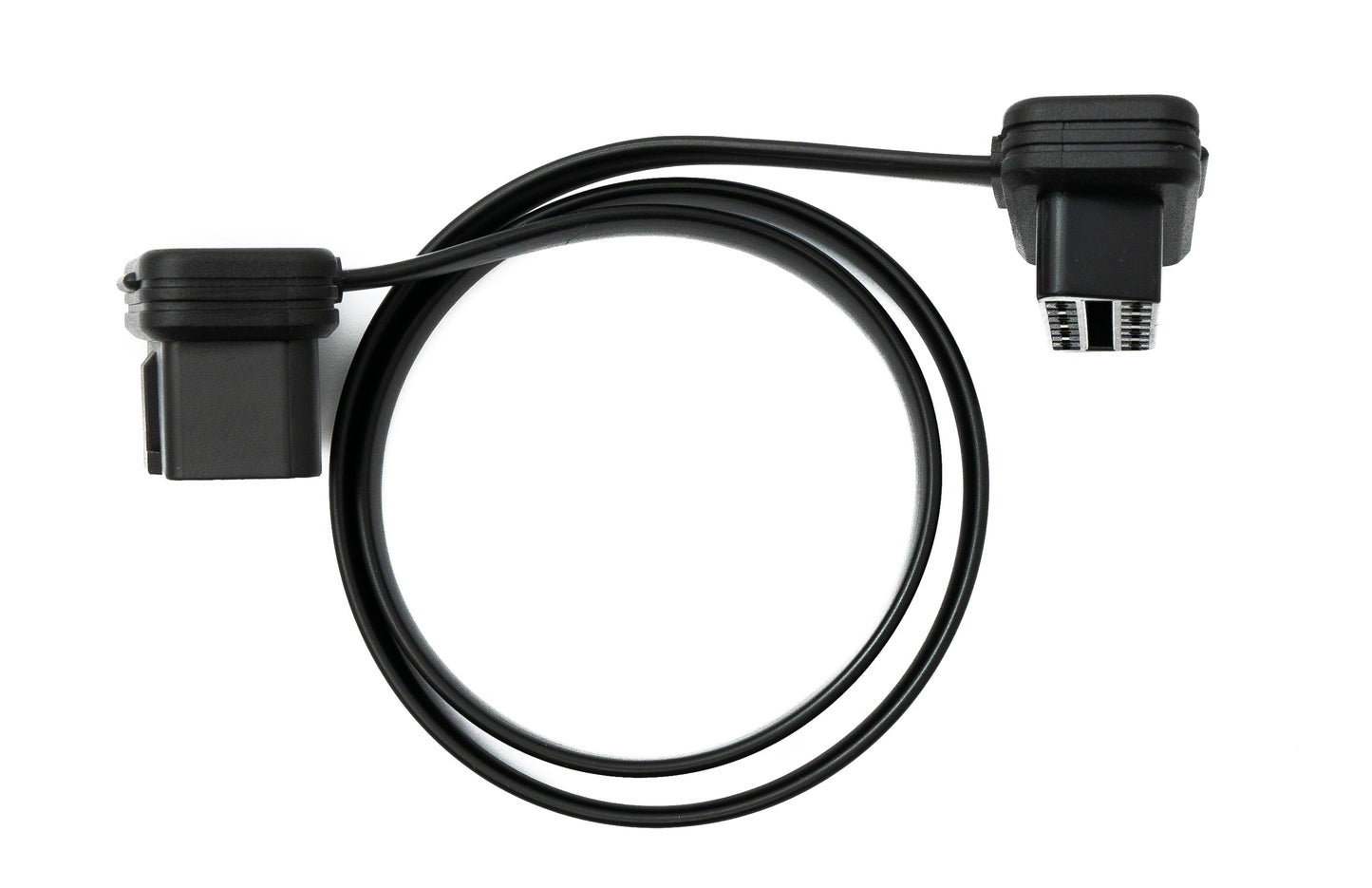 SYSTEM-S OBD Kabel 50 cm OBD 2 16pin J1962M Stecker zu J1962F Buchse flach Auto Diagnose