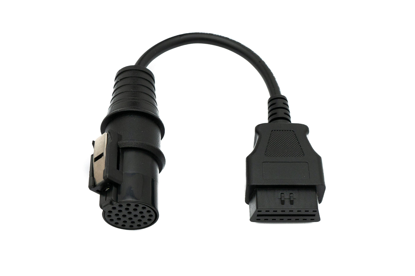 SYSTEM-S OBD Kabel 20 cm OBD 2 Buchse für Iveco 30pin in Schwarz für Auto Diagnose