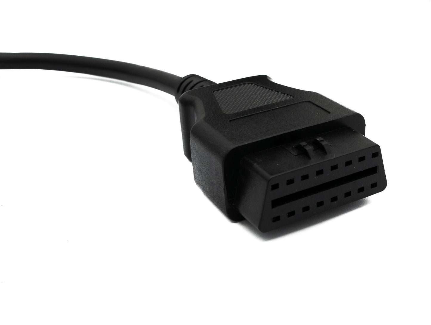 SYSTEM-S OBD Kabel 20 cm OBD 2 Buchse für Iveco 30pin in Schwarz für Auto Diagnose