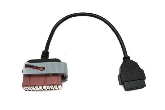 SYSTEM-S OBD Kabel 30cm OBD 2 Buchse zu Lexia 3 PP2000 30pin in Schwarz für Auto Diagnose