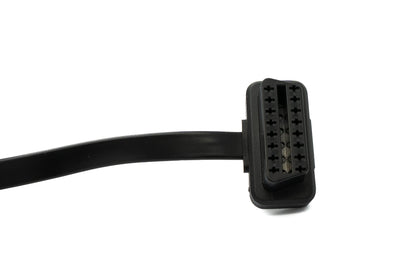 SYSTEM-S OBD Kabel 50 cm OBD 2 16pin J1962M Stecker zu J1962F Buchse flach Schalter Auto