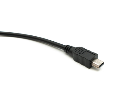 SYSTEM-S USB 2.0 cable 50 cm Mini B male to male in black 