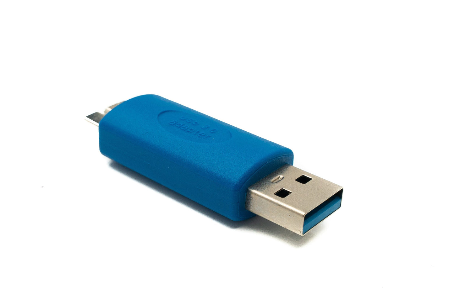 SYSTEM-S USB 3.0 Adapter Typ A Stecker zu Micro B Stecker Kabel in Blau