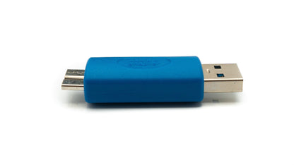 SYSTEM-S USB 3.0 Adapter Typ A Stecker zu Micro B Stecker Kabel in Blau