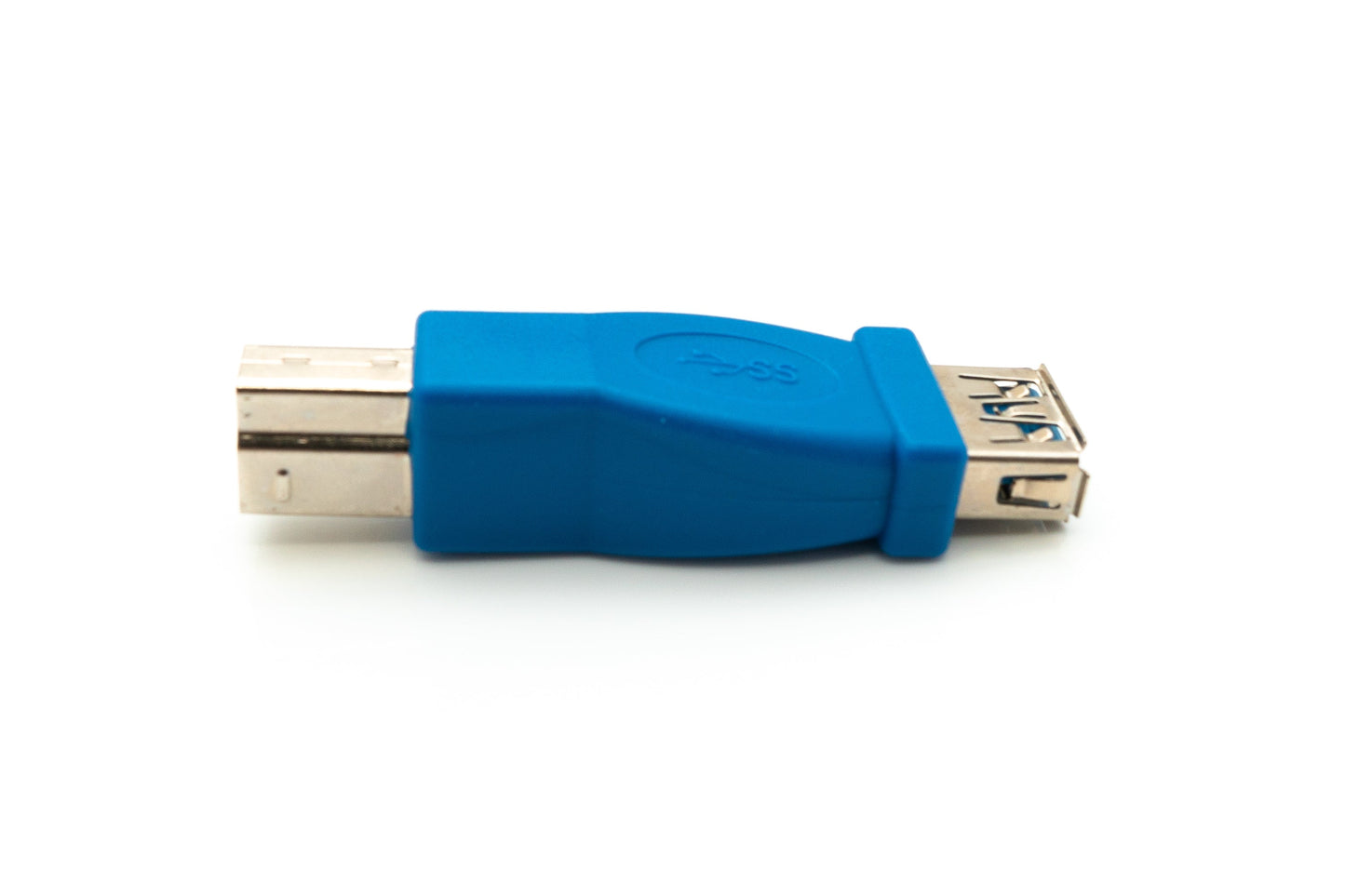 SYSTEM-S USB 3.0 Adapter Typ B Stecker zu Typ A Buchse Kabel in Blau
