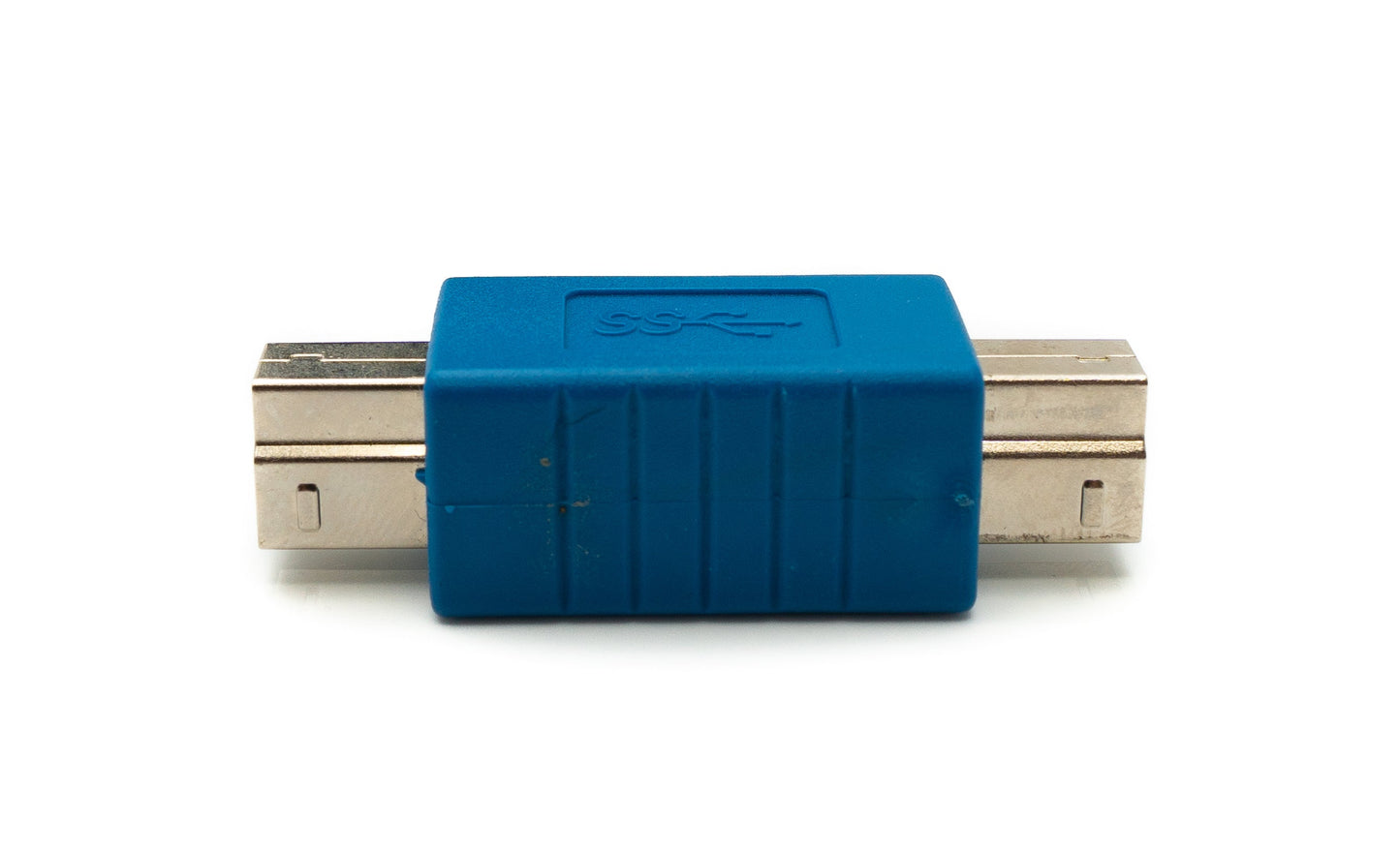 SYSTEM-S USB 3.0 Adapter Typ B Stecker zu Stecker Kabel in Blau