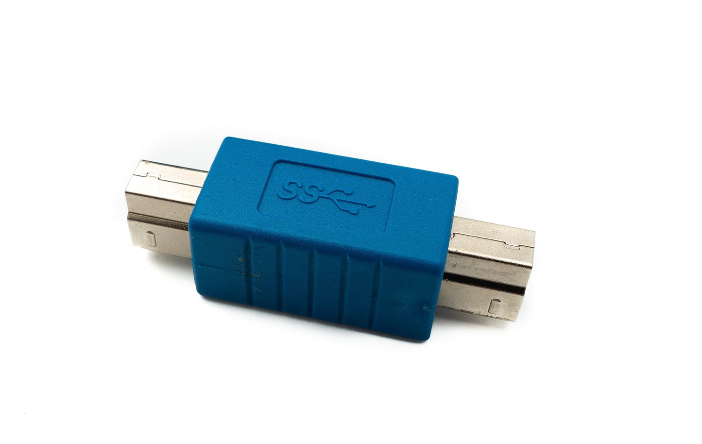 SYSTEM-S USB 3.0 Adapter Typ B Stecker zu Stecker Kabel in Blau