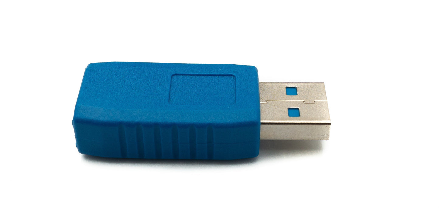 SYSTEM-S USB 3.0 Adapter Type A Male to Female Cable in Blue 