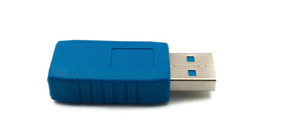 SYSTEM-S USB 3.0 Adapter Type A Male to Female Cable in Blue 
