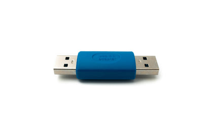 SYSTEM-S USB 3.0 Adapter Type A Male to Male Cable in Blue