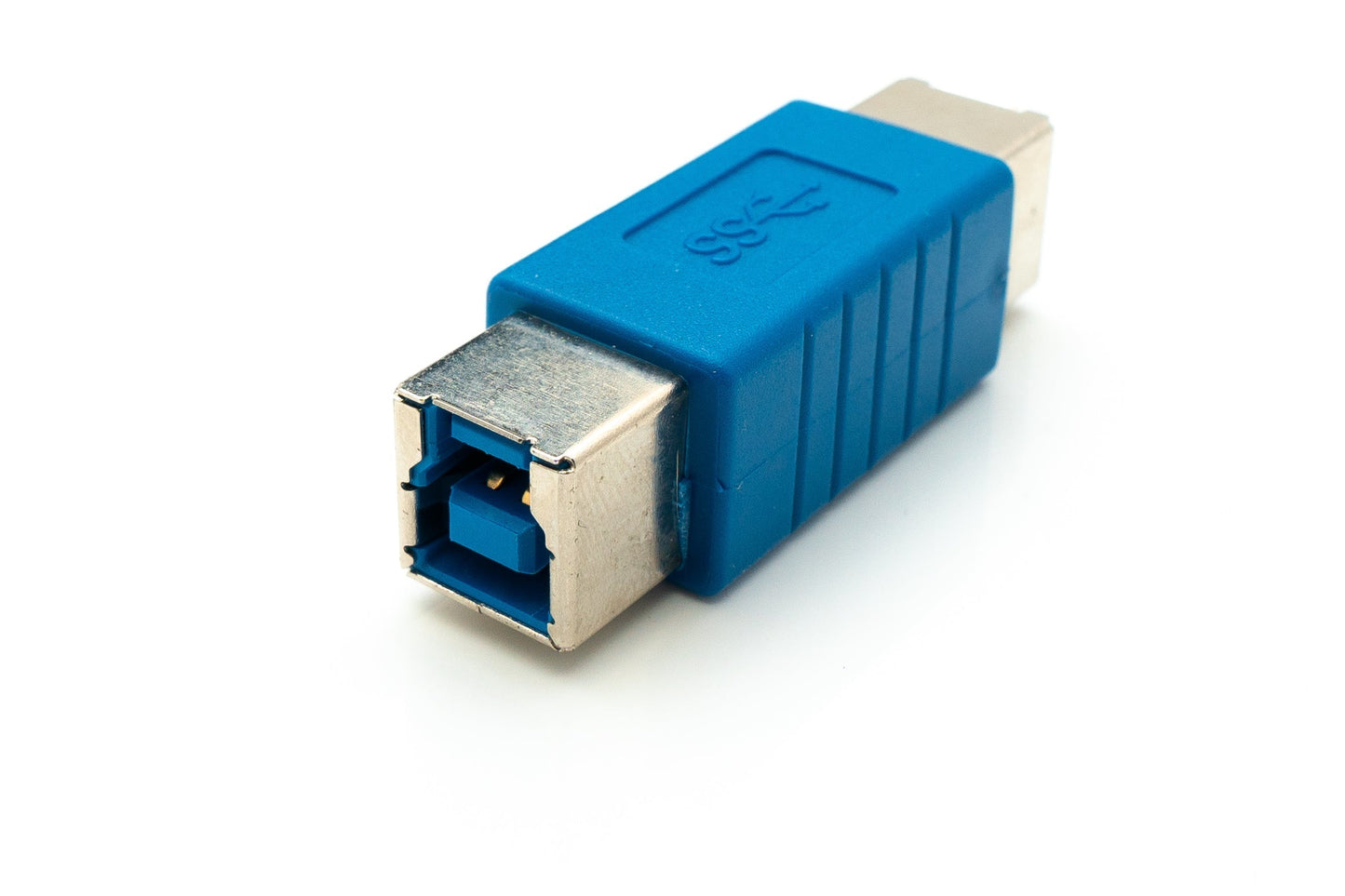 SYSTEM-S USB 3.0 Adapter Typ B Buchse zu Buchse Kabel in Blau