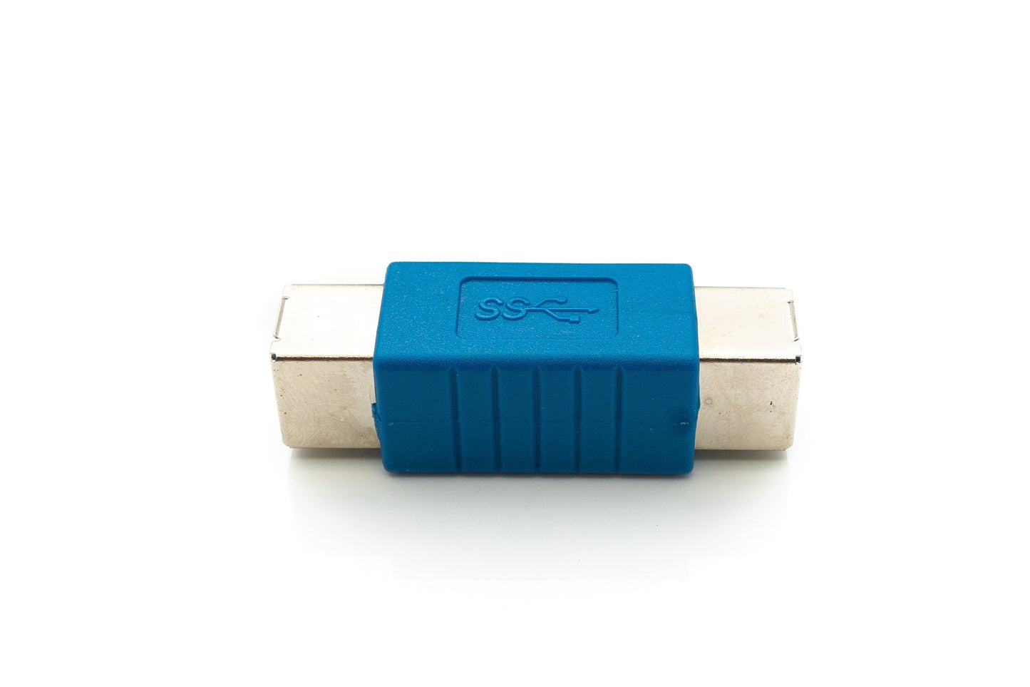SYSTEM-S USB 3.0 Adapter Typ B Buchse zu Buchse Kabel in Blau