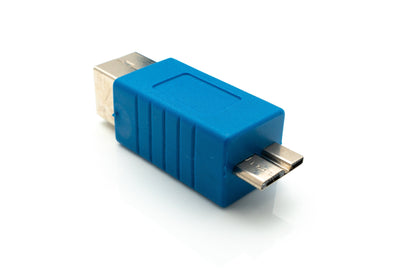SYSTEM-S USB 3.0 Adapter Typ B Buchse zu Micro B Stecker Kabel in Blau