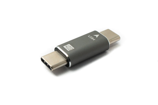 SYSTEM-S USB4 USB Adapter Typ C Stecker zu Stecker 40 Gbit/s USB 4.0 Kabel in Grau