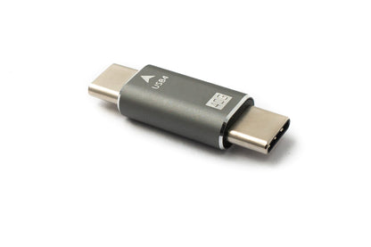 SYSTEM-S USB4 USB Adapter Typ C Stecker zu Stecker 40 Gbit/s USB 4.0 Kabel in Grau