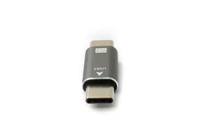 SYSTEM-S USB4 USB Adapter Typ C Stecker zu Stecker 40 Gbit/s USB 4.0 Kabel in Grau