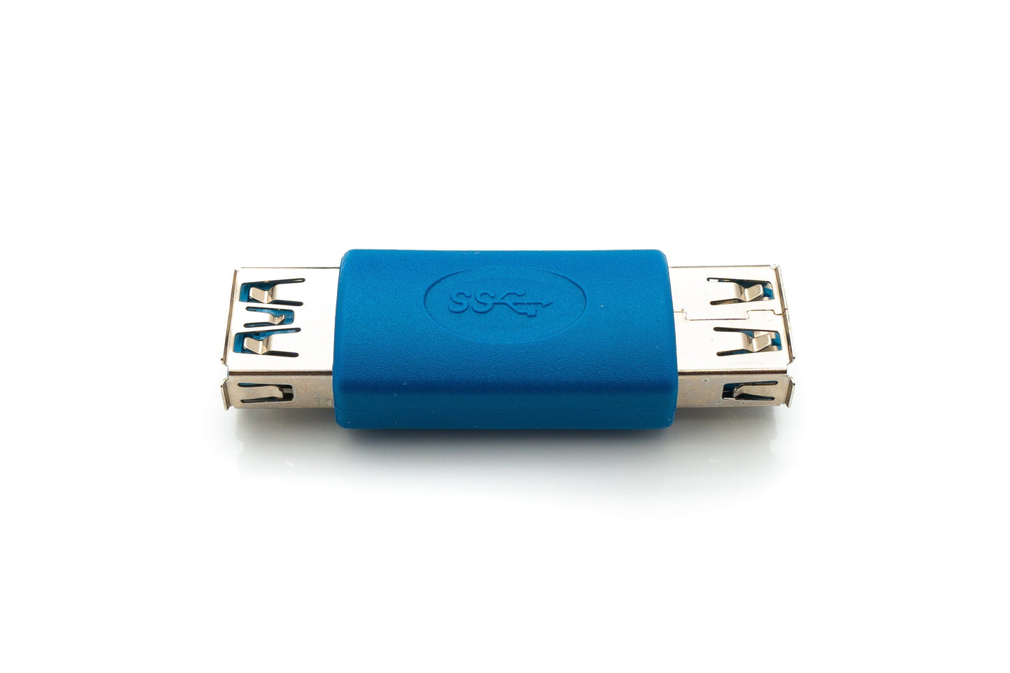 SYSTEM-S USB 3.0 Adapter Type A Female to Female Cable in Blue