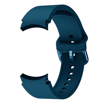 SYSTEM-S Armband flexibel aus Silikon 20mm für Samsung Galaxy Watch 4 Smartwatch Türkis