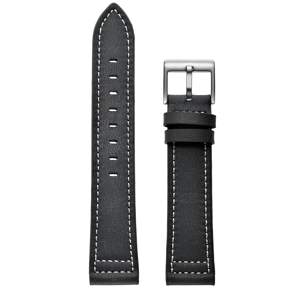 SYSTEM-S Armband flexibel aus Silikon 20mm für Samsung Galaxy Watch 4 Smartwatch Schwarz