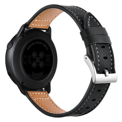 SYSTEM-S Armband flexibel aus Silikon 20mm für Samsung Galaxy Watch 4 Smartwatch Schwarz