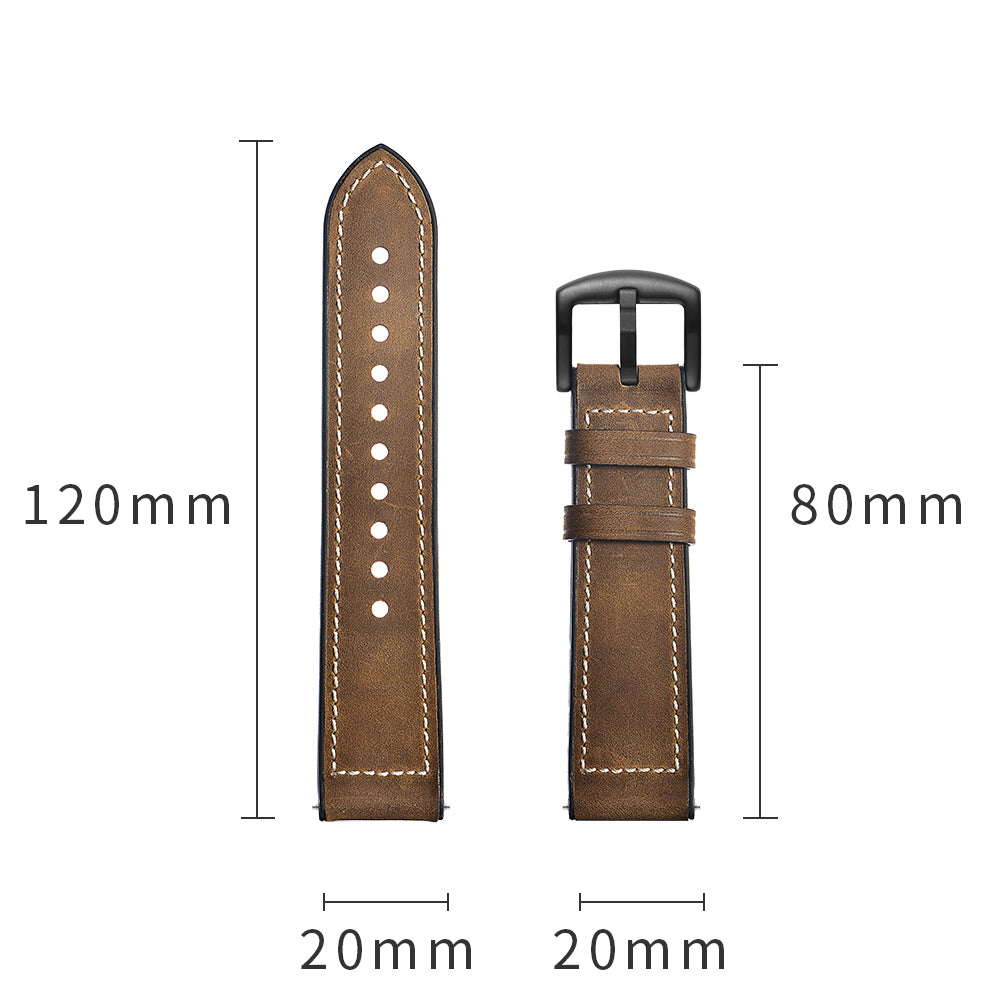 SYSTEM-S Armband flexibel aus Silikon 20mm für Samsung Galaxy Watch 4 Smartwatch Braun
