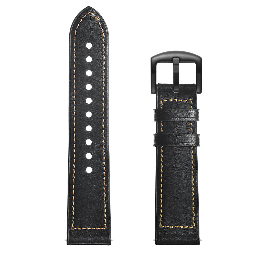 SYSTEM-S flexible silicone strap 20mm for Samsung Galaxy Watch 4 Smartwatch Black