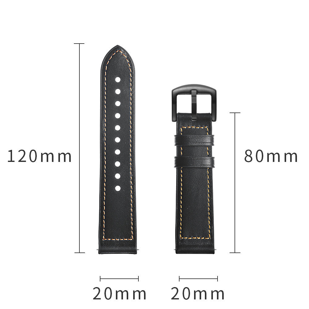 SYSTEM-S flexible silicone strap 20mm for Samsung Galaxy Watch 4 Smartwatch Black