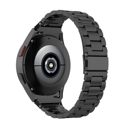 SYSTEM-S 22mm stainless steel bracelet with folding clasp for Smartwatch in black