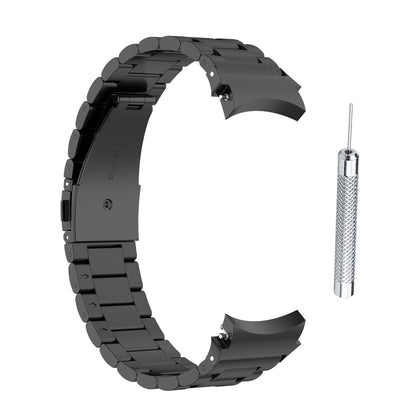 SYSTEM-S 22mm stainless steel bracelet with folding clasp for Smartwatch in black