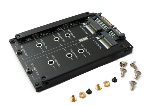 SYSTEM-S NGFF B+M Key Adapter 2x M.2 SSD Karte zu 2,5 Zoll SATA Combo HDD