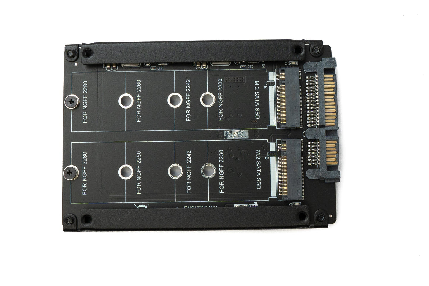 SYSTEM-S NGFF B+M Key Adapter 2x M.2 SSD Karte zu 2,5 Zoll SATA Combo HDD