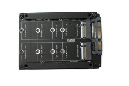 SYSTEM-S NGFF B+M Key Adapter 2x M.2 SSD Karte zu 2,5 Zoll SATA Combo HDD