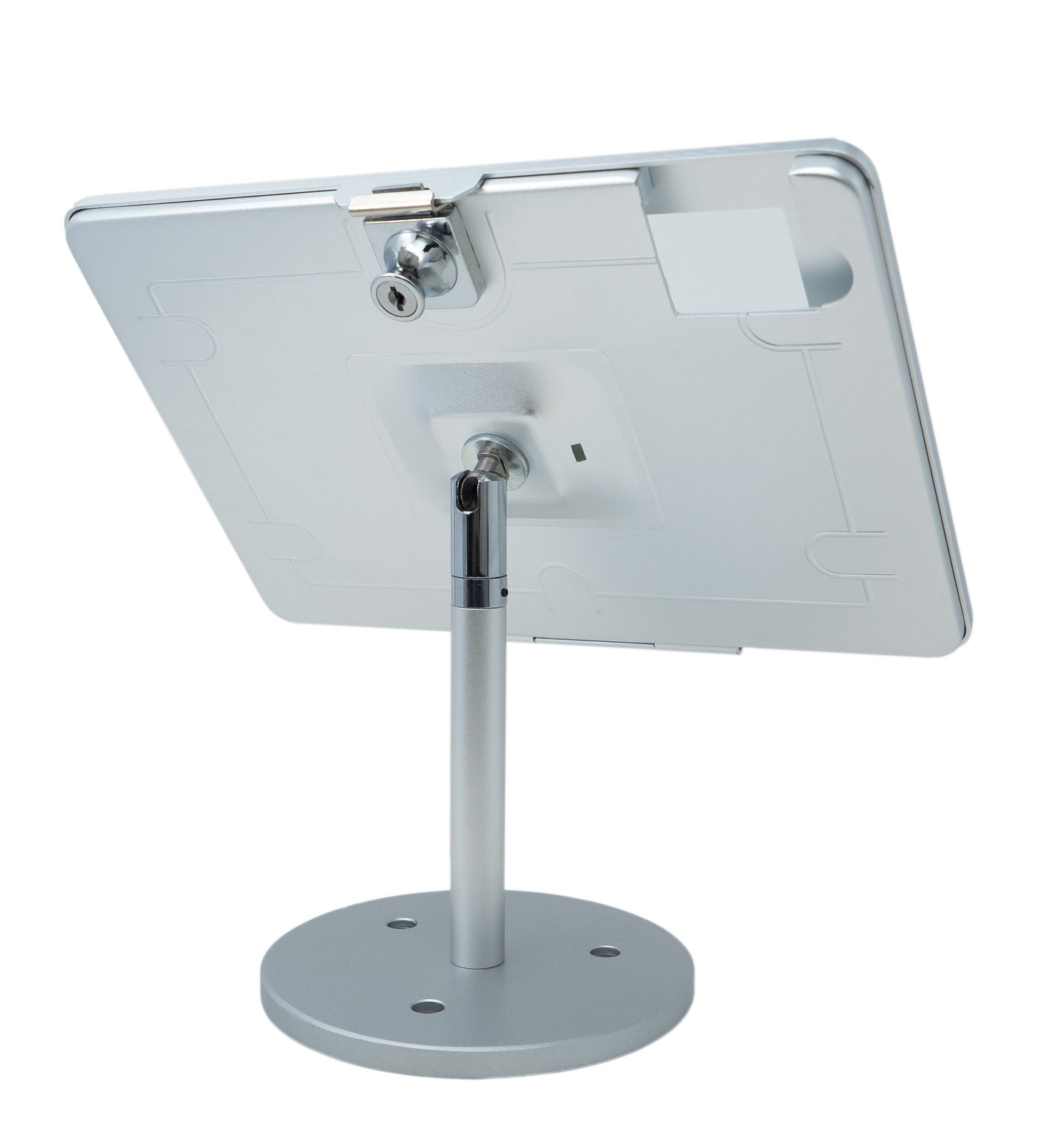 SYSTEM-S Desk Mount 360° Stand Lockable for iPad 10 Pro 11 Air 4 5 in Gray