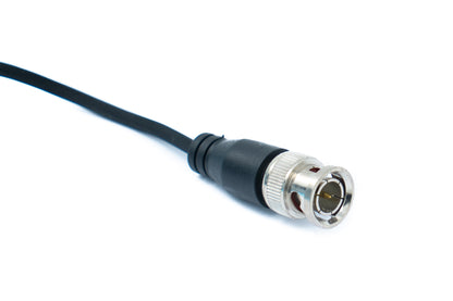 SYSTEM-S 2x UTP Kabel 10 cm Screw Lock zu BNC Stecker für HD Kameras Adapter in Schwarz