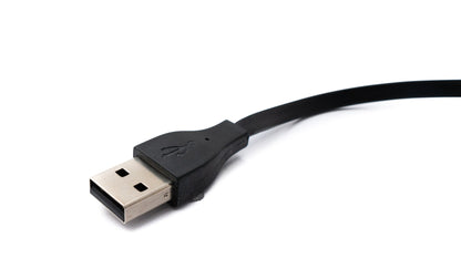 SYSTEM-S USB 2.0 Kabel 23 cm Ladekabel für Fitbit Charge HR Smartwach in Schwarz