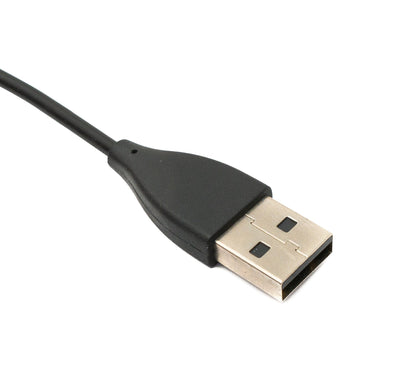 SYSTEM-S USB 2.0 Kabel 98 cm Ladekabel für Fitbit Flex 2 Smartwach in Schwarz