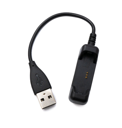SYSTEM-S USB 2.0 cable 10 cm charging cable for Fitbit Flex 2 Smartwach in black 