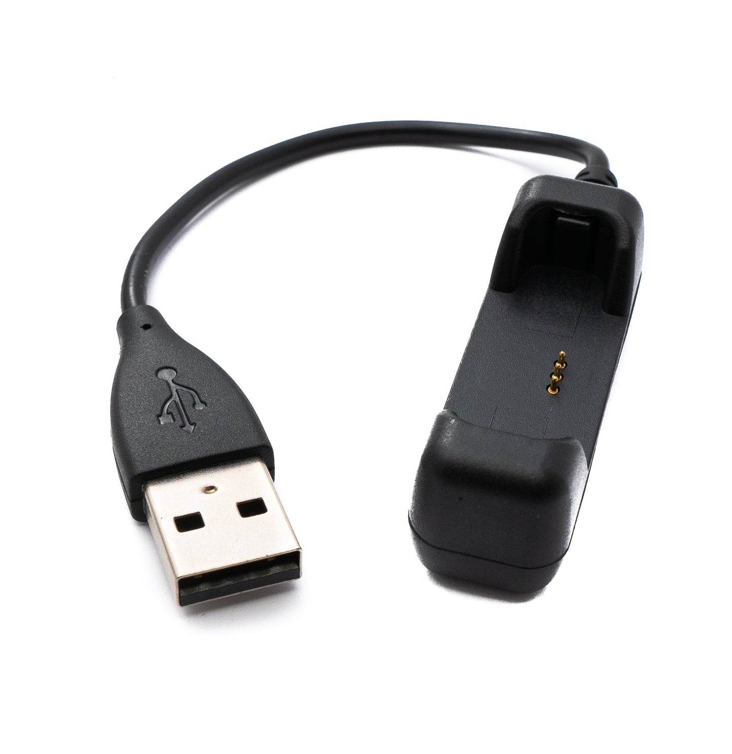 SYSTEM-S USB 2.0 cable 10 cm charging cable for Fitbit Flex 2 Smartwach in black 