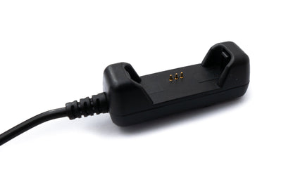 SYSTEM-S USB 2.0 cable 10 cm charging cable for Fitbit Flex 2 Smartwach in black 