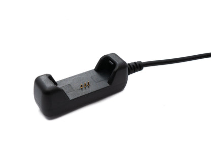 SYSTEM-S USB 2.0 Kabel 100 cm Ladekabel für Fitbit Flex 2 Smartwach in Schwarz